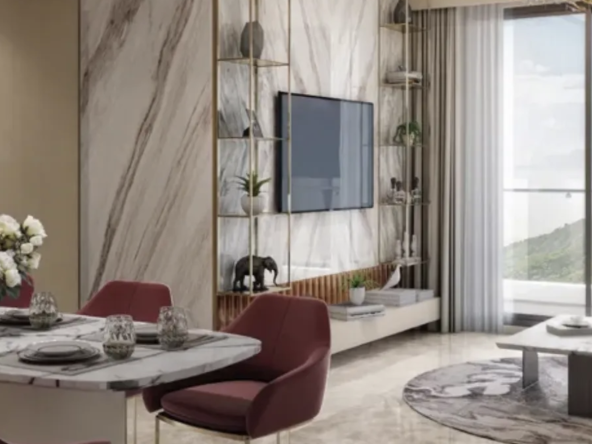 luxury house with aesthetic living area and balcony By onestoprealty